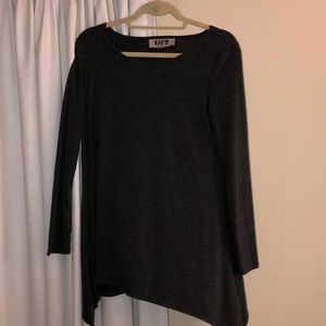 Grey Long Sleeve Top